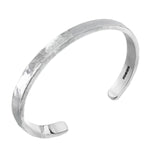 Mens Chunky Beaten Silver Bracelet - hersey-and-son