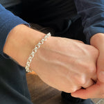 Silver Round Belcher Chain Bracelet - hersey-and-son