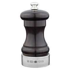 Silver & Blackwood Capstan 4-inch Saltmill - hersey-and-son