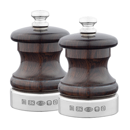 Silver & Blackwood Capstan 63mm Peppermill