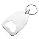 Silver Bottle Opener Keyring - hersey-and-son