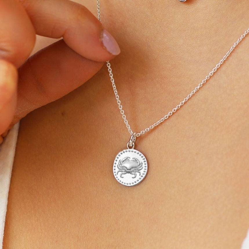 Sterling Silver Cancer necklace 