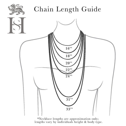 Silver chain lengths 