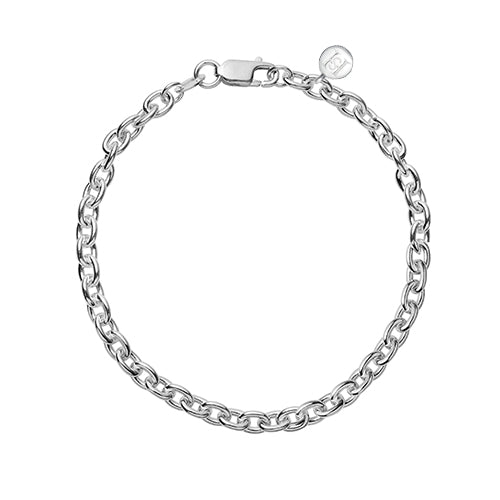 Silver Initial Charm Bracelet