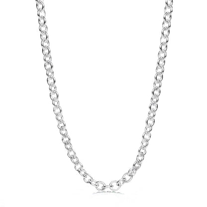 Sterling silver chunky cable chain necklace 