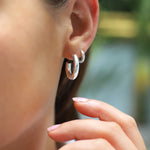 Chunky Sterling Silver Hoop Earrings - hersey-and-son