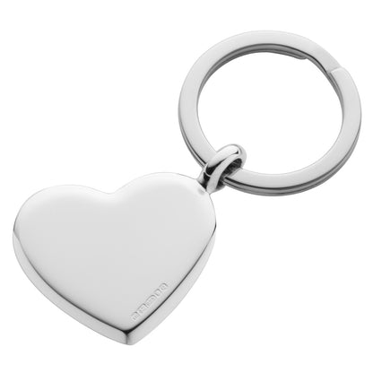 Chunk silver heart keyring 