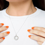 Sterling Silver Torus Necklace - hersey-and-son