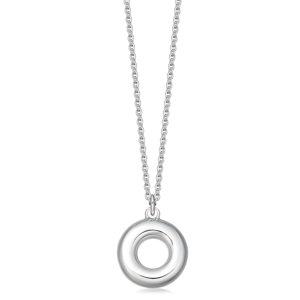 Sterling Silver Torus Necklace - hersey-and-son