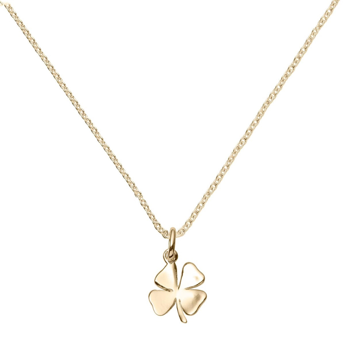 Yellow Gold Vermeil Four Leaf Clover Pendant