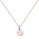 Rose Gold Vermeil Four Leaf Clover Pendant - hersey-and-son