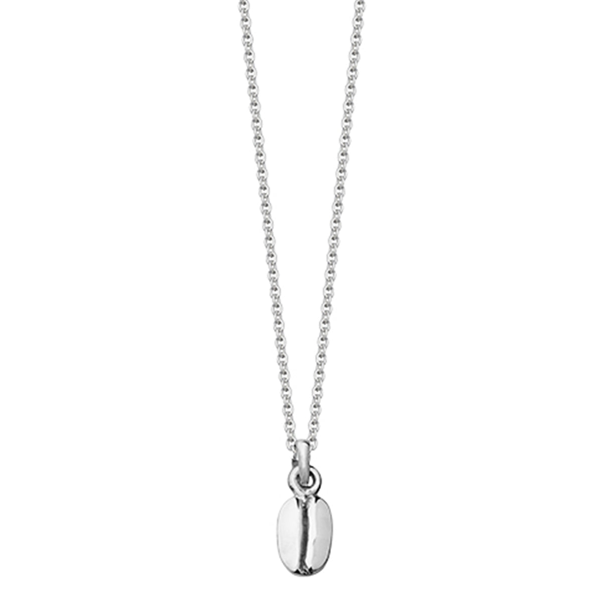 Silver coffee bean necklace 