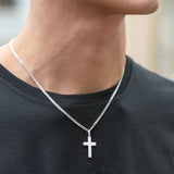 Classic Sterling Silver Cross Necklace - hersey-and-son