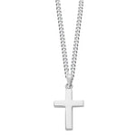 Chunky Sterling Silver Cross Necklace - hersey-and-son