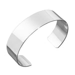 Mens Extra Wide Silver Cuff Bracelet - hersey-and-son
