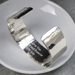 Silver Cuff No.1 - Hammered - hersey-and-son