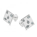 King Charles III Coronation Hallmark Silver Cufflinks - hersey-and-son