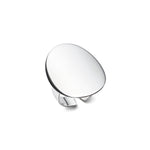 Silver Cocktail Ring - Oval Curved - hersey-and-son