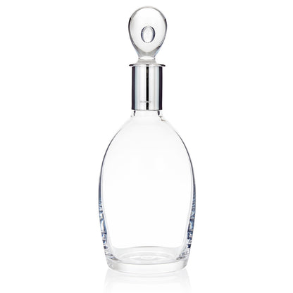 Sterling silver and crystal decanter