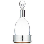 Deluxe Silver Plain Coaster and Silver Mounted Crystal Decanter - hersey-and-son