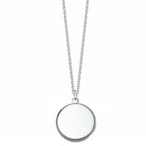 Engraved Solid Silver Initial Pendant - hersey-and-son