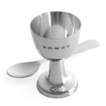 Silver Egg Cup and Spoon - hersey-and-son