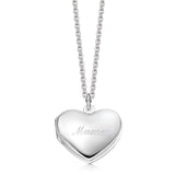 Sterling Silver Heart Locket - hersey-and-son