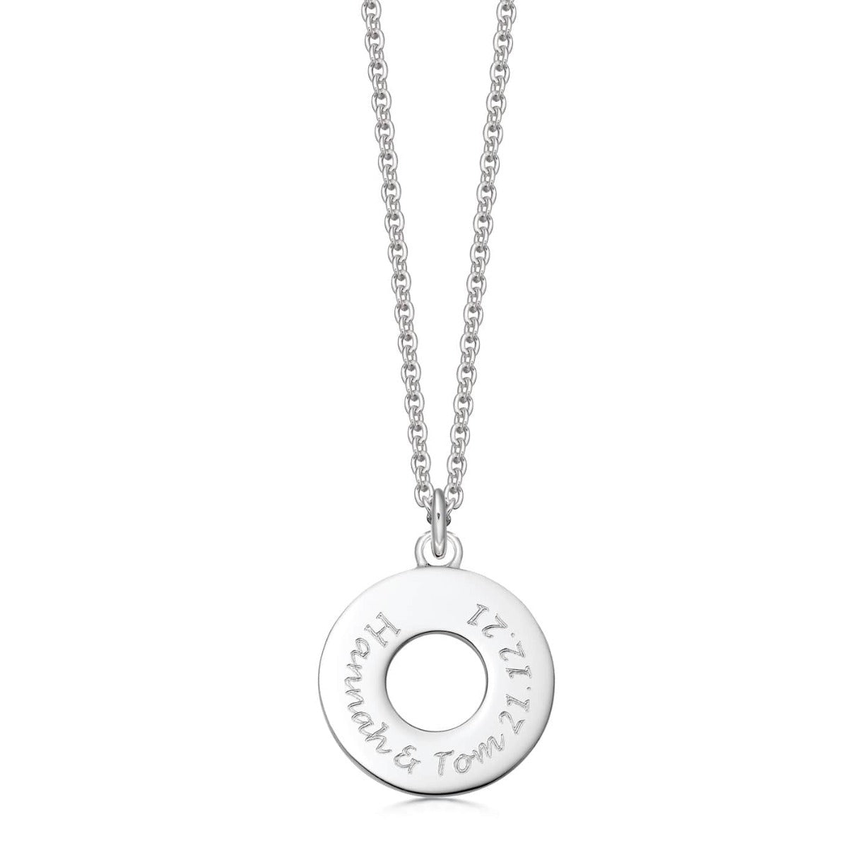 Sterling Silver Torus Necklace - hersey-and-son
