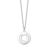 Sterling Silver Torus Necklace - hersey-and-son