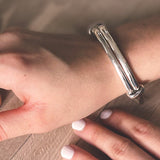 Sterling Silver Expanding Bangle - hersey-and-son