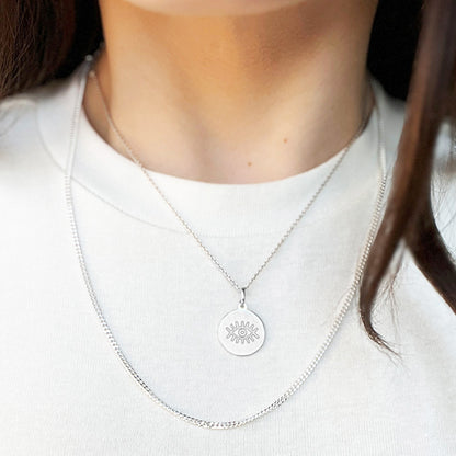 Silver Evil Eye Necklace