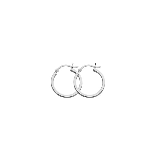 Silver Creole Hoop Earrings - 20mm