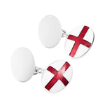 Silver St George Cufflinks - hersey-and-son