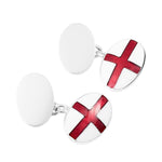 Silver St George Cufflinks - hersey-and-son