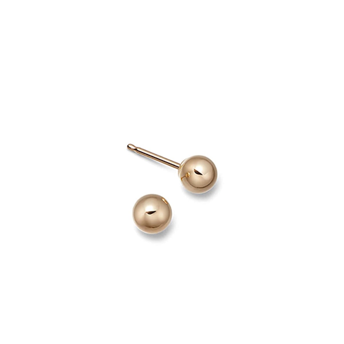 gold ball stud earrings