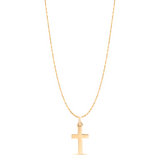 Solid 9ct Gold Deluxe Cross Pendant - hersey-and-son
