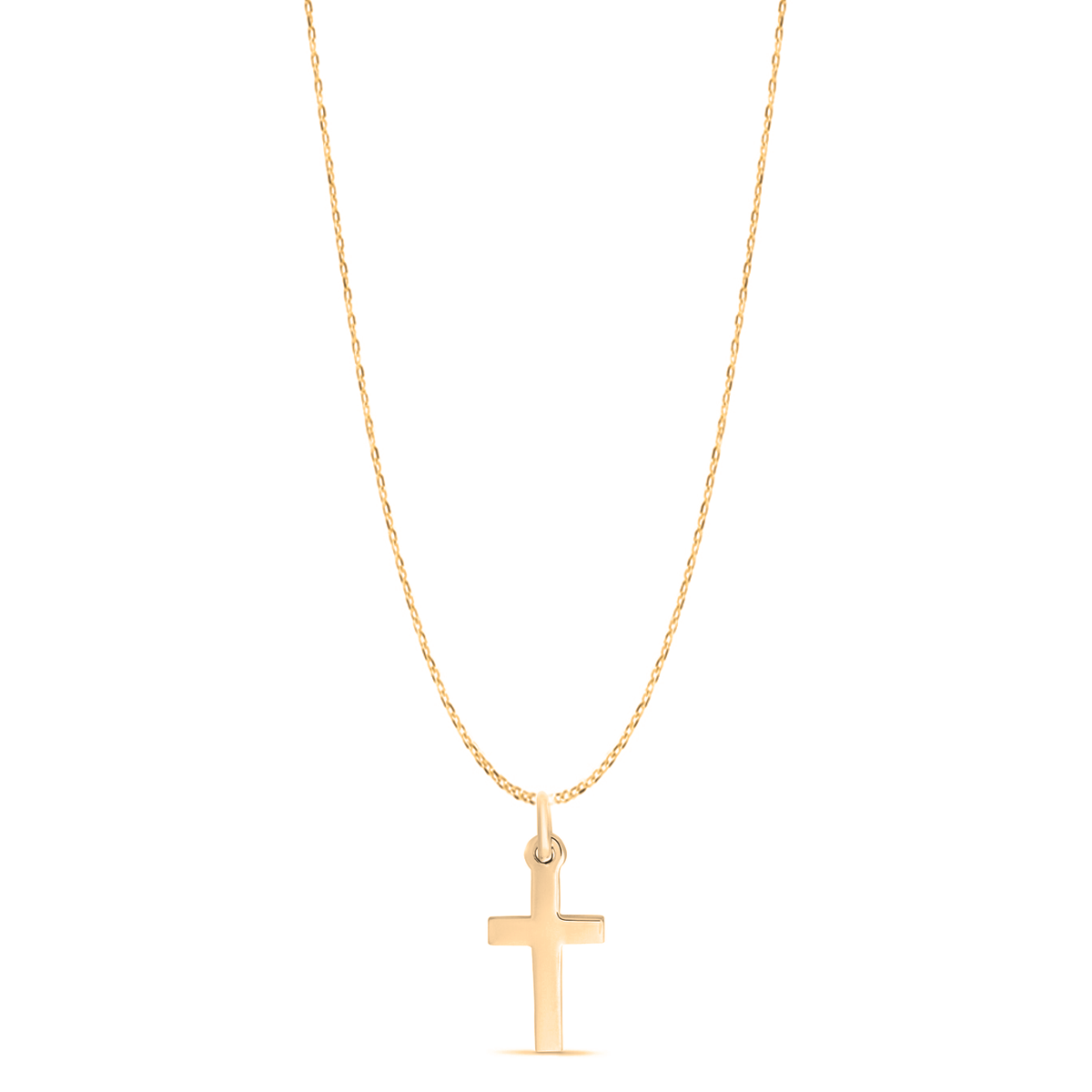 Solid 9ct Gold Deluxe Cross Pendant