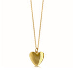 Deluxe Gold Plated & Sterling Silver Heart Necklace - hersey-and-son
