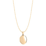 Solid 9ct Gold Oval Locket - hersey-and-son