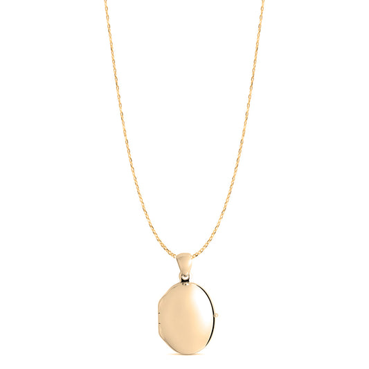 Solid 9ct Gold Oval Locket