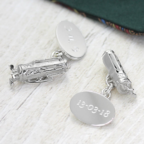 Sterling silver golf discount cufflinks