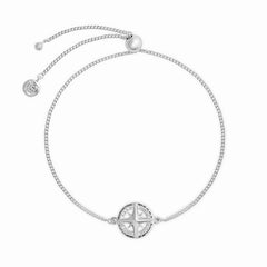 Sterling Silver Adjustable Compass Bracelet - hersey-and-son