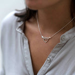 Silver Heart and Arrow Necklace - hersey-and-son