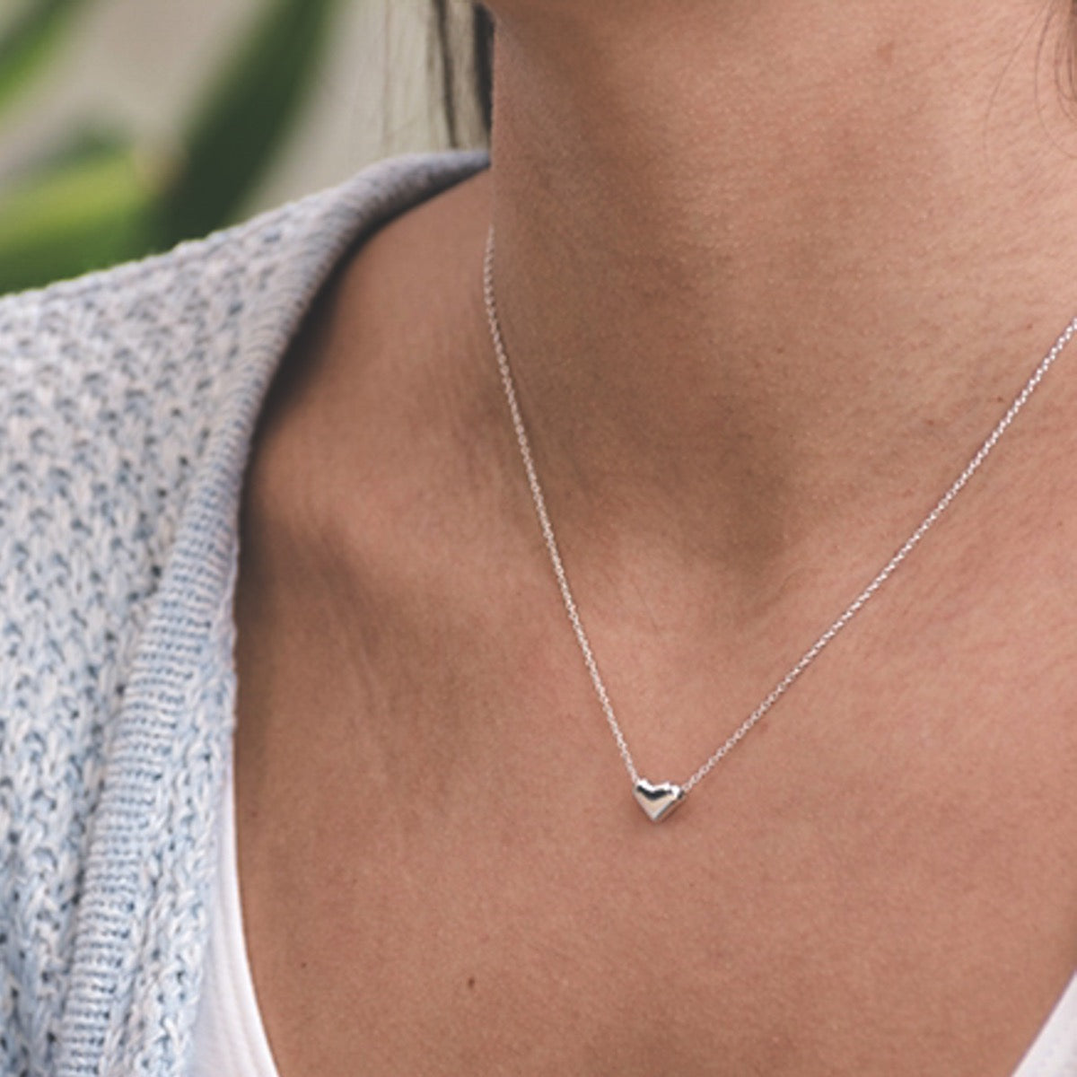 Mini Sterling Silver Heart Necklace By Hersey Silversmiths |  notonthehighstreet.com