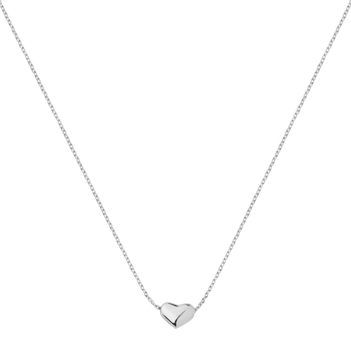 silver heart necklace