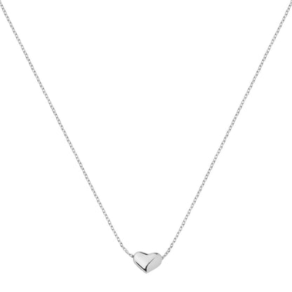 silver heart necklace
