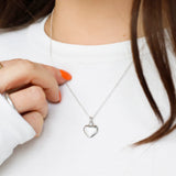 Sterling Silver Heart Pendant - hersey-and-son