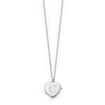Silver Initial Heart Locket Necklace - hersey-and-son