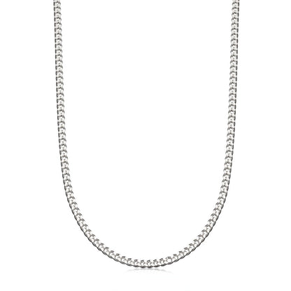 3mm Silver Curb Chain