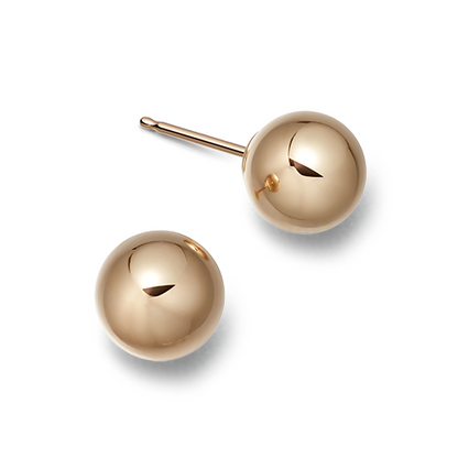 Ball and sales chain earrings